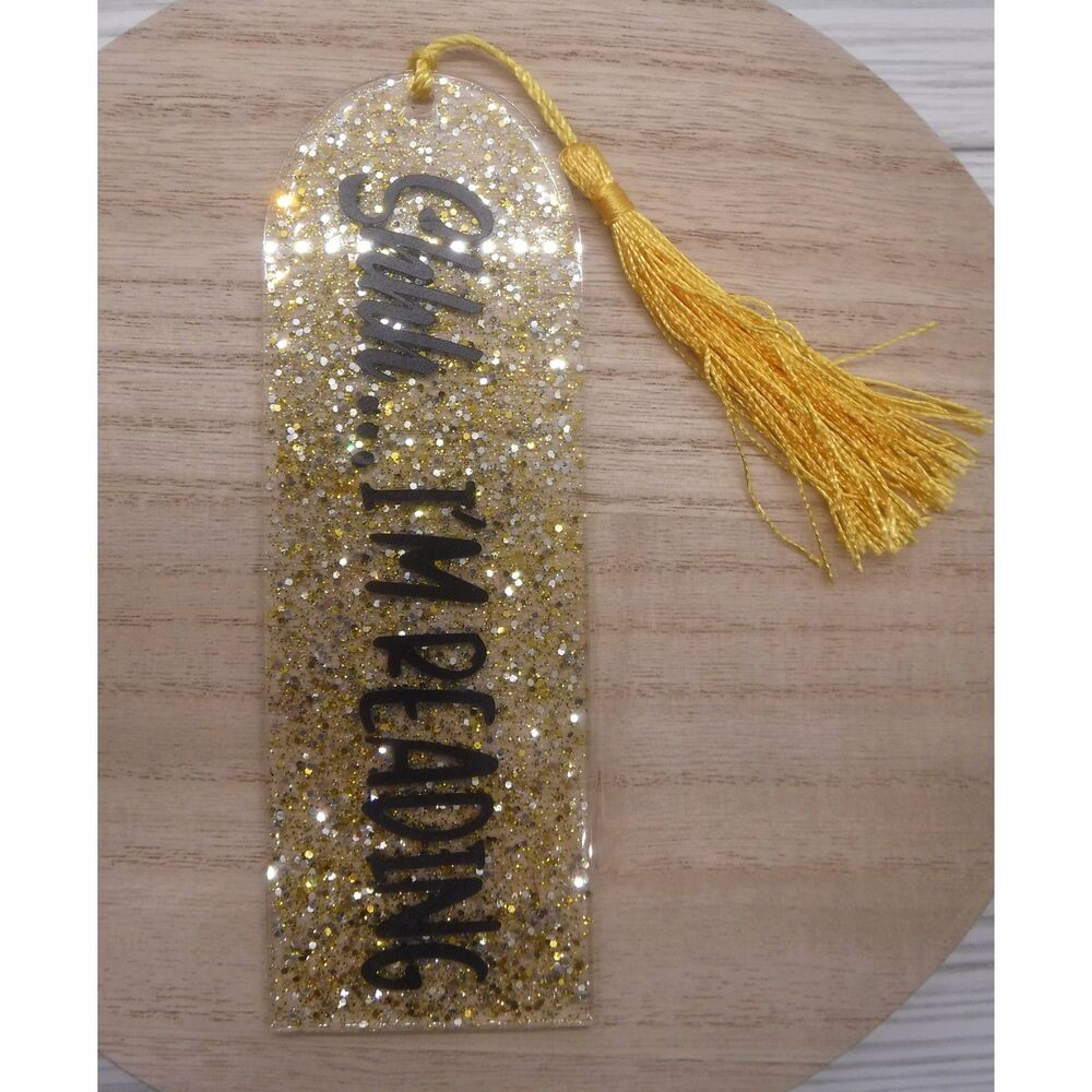 Bookmark Gold & Silver Glitter w/ Black